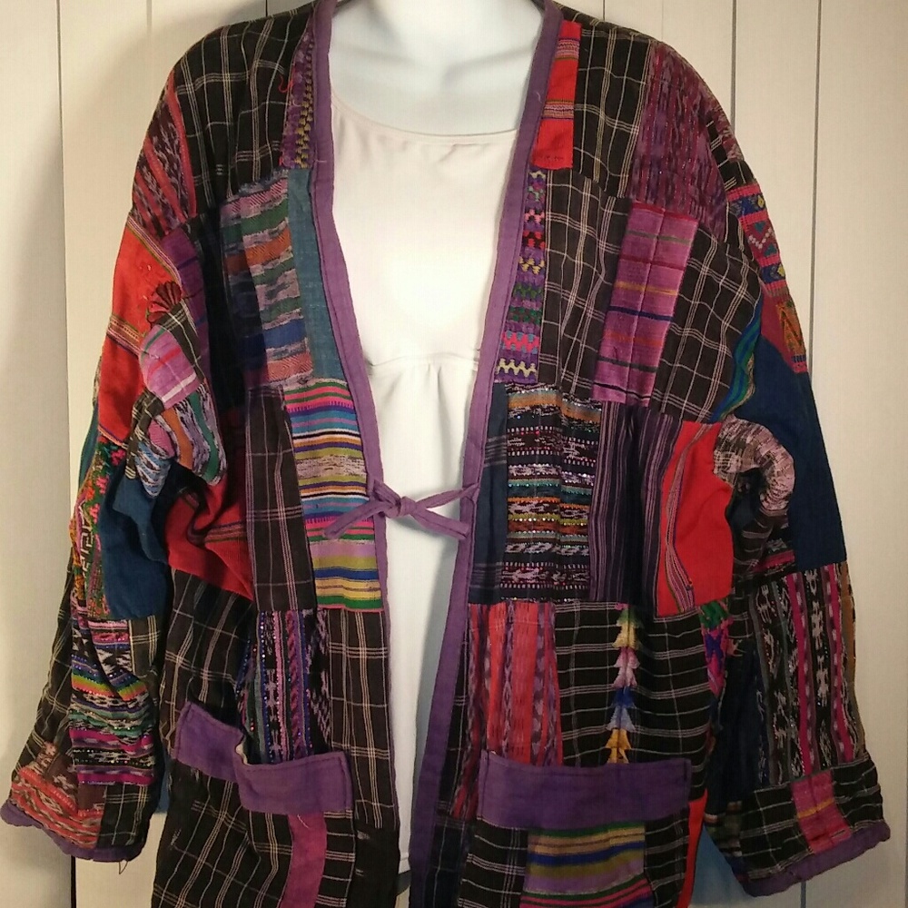 Vintage Guatemalan Patchwork Coat